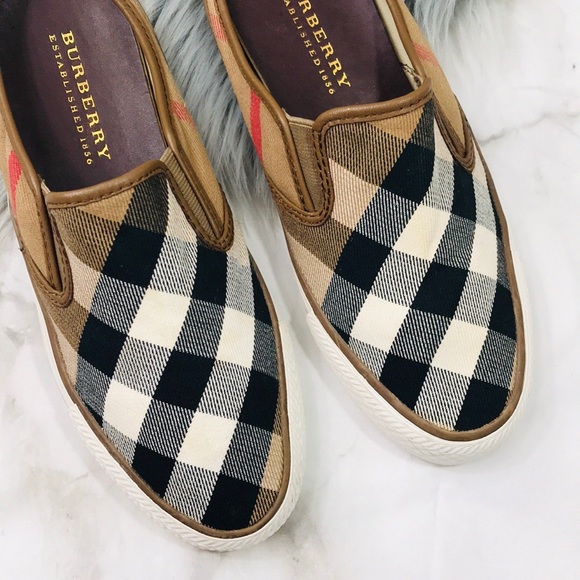 burberry nova check sneakers